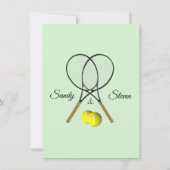 Tennis Trouwthema Uitnodigingen (Achterkant)