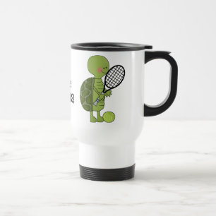 Tennis Turtle Travel mug Reisbeker