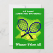Tennis-uitnodigingen Kaart (Voorkant)