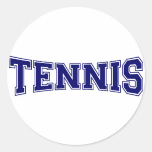 Tennis University Style Ronde Sticker
