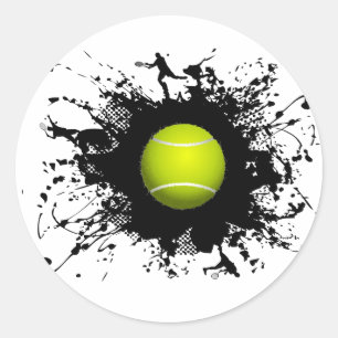 Tennis Urban Style Ronde Sticker
