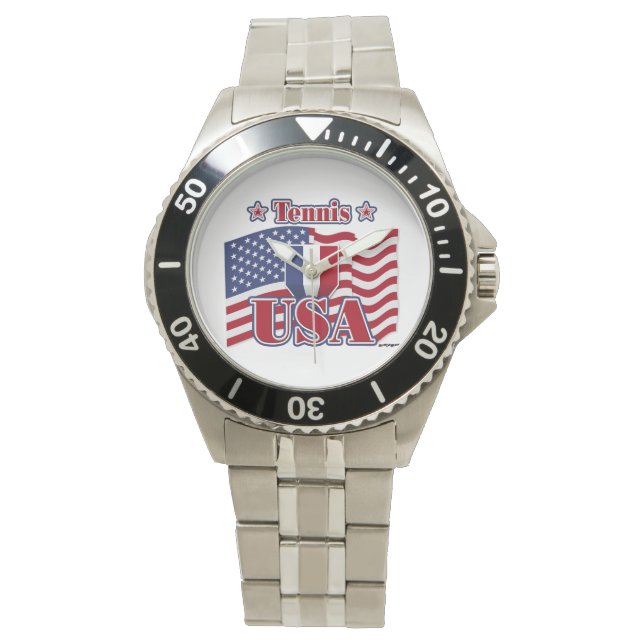 Tennis USA Horloge (Voorkant)