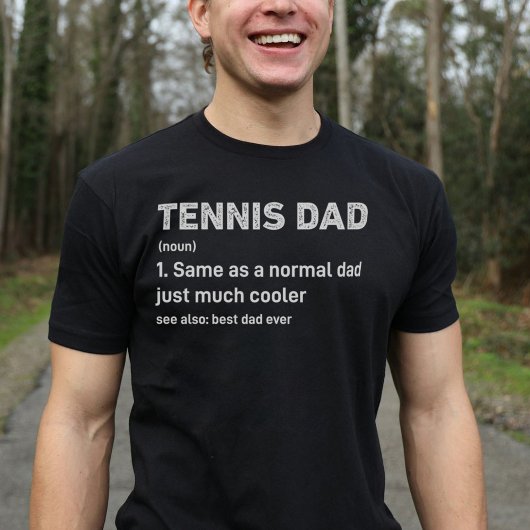 Tennis vader grappige definitie t-shirt