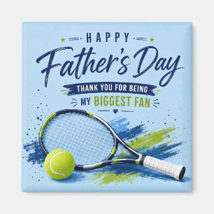 Tennis Vaderdag voor papa Racket en Bal Magneet