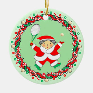 Tennis Vakantie Geschenk Keramische Versiering Keramisch Ornament