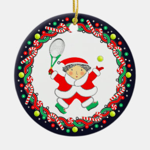 Tennis Vakantie Geschenk Keramische Versiering Keramisch Ornament