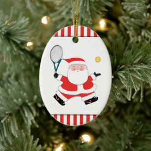 Tennis Vakantie Gift Keramisch Ornament