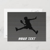 Tennis van koolstofvezel briefkaart (Voorkant / Achterkant)