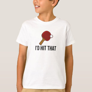 Tennis van tabel Tennis geeft pingelt de Tennis va T-shirt
