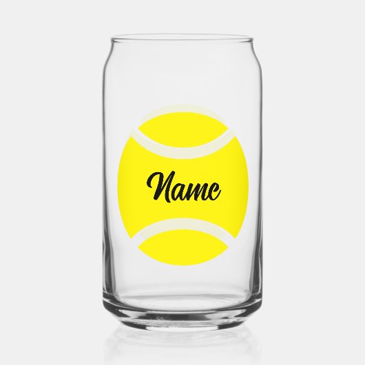 Tennis Verjaardagsfeest kan vorm geven drink glas (Achterkant)