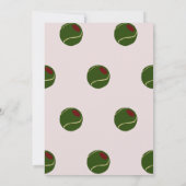 Tennis verjaardagsfeestje kaart (Achterkant)