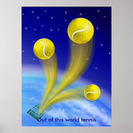 Tennis Victory, gepersonaliseerd Poster (Voorkant)