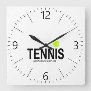 Tennis Vierkante Klok