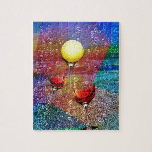 Tennis viert in volledige kleur legpuzzel