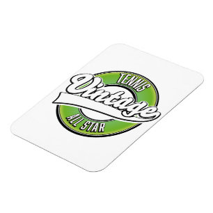 Tennis Vintage All star logo Magneet