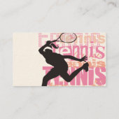 Tennis Visitekaartje (Achterkant)