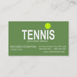 Tennis Visitekaartje
