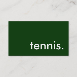 tennis. visitekaartje