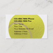 Tennis Visitekaartjes (Achterkant)