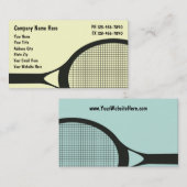 Tennis Visitekaartjes (Voorkant / Achterkant)