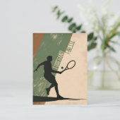 Tennis Voorhand Briefkaart (Staand voorkant)