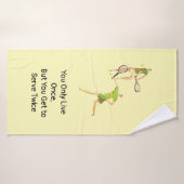 Tennis Vous ne vivez qu'une fois, mais vous devez  (Serviette de bain)