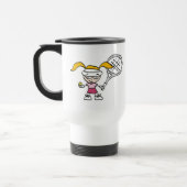Tennis voyage pour aller tasse avec mignonne fille (Gauche)