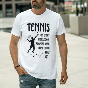 Tennis vs Pickleball Humor – Grappig Tennisspeler T-shirt
