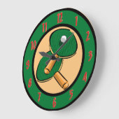 Tennis-wandklok Grote Klok (Hoek)