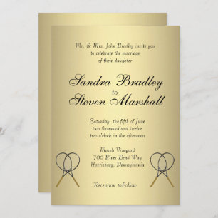 Tennis Wedding Invitations Kaart