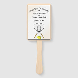 Tennis Wedding Theme Handwaaier