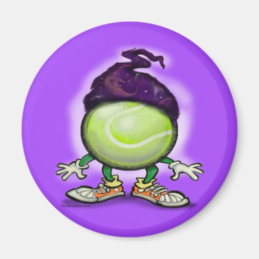 Tennis Wizard Magneet (Voorkant)