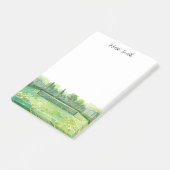 Tennisbaan aquarel post-it® notes (Schuin)