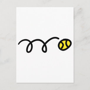 Tennisbal Briefkaart