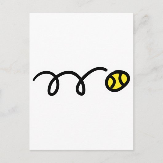 Tennisbal Briefkaart (Voorkant)