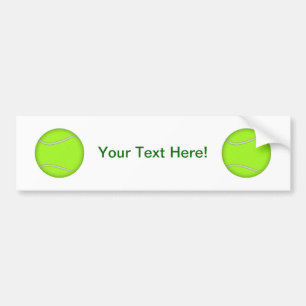 Tennisbal: Bumpersticker