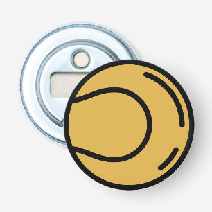 tennisbal button flesopener