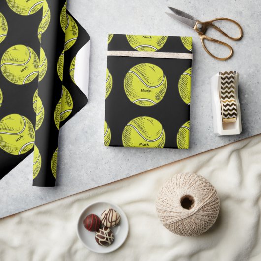 Tennisbal Cadeaupapier (Crafts)