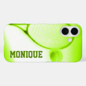 Tennisbal en racket sport groen Case-Mate iPhone case (Achterkant (horizontaal))