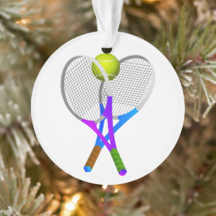 Tennisbal en Rackets Ornament
