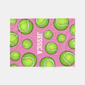 Tennisbal Fleece Deken (Voorkant (Horizontaal))