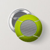 Tennisbal foto ronde button 5,7 cm (Voorkant /achterkant)
