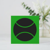 tennisbal kaart (Staand voorkant)