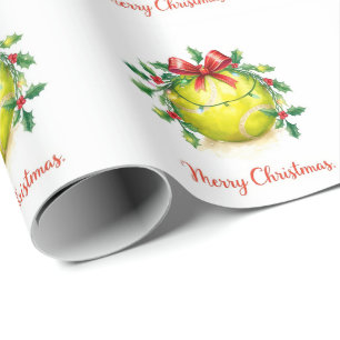 Tennisbal Kerstmis Cadeaupapier