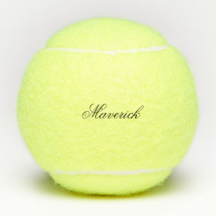 Tennisbal met aangepaste naam in eenvoudige stijl tennisballen