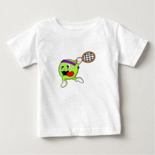 Tennisbal met Tennis racket