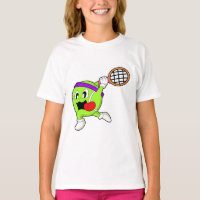 Tennisbal met Tennis racket
