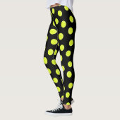 Tennisbal Patroon op zwart Leggings (Links)