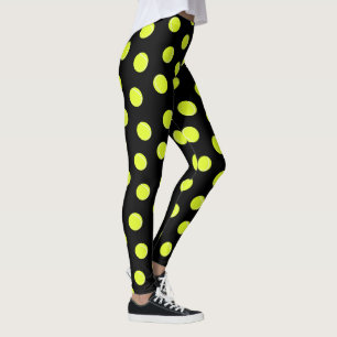 Tennisbal Patroon op zwart Leggings