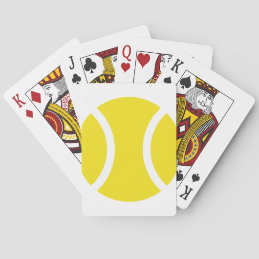 Tennisbal Pokerkaarten (Achterkant)